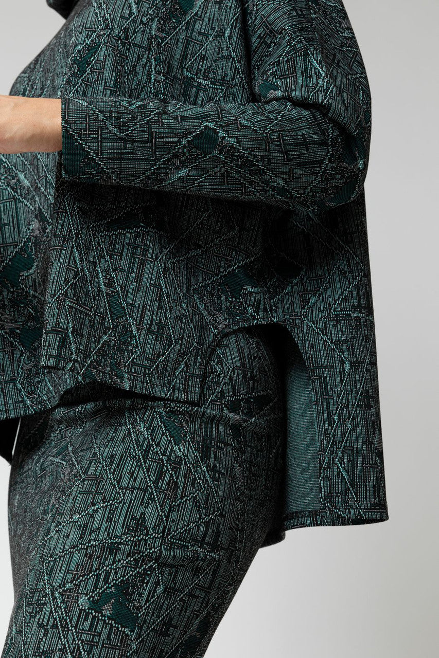 Jade Jacquard Gigi Roll Neck Jumper - Sale