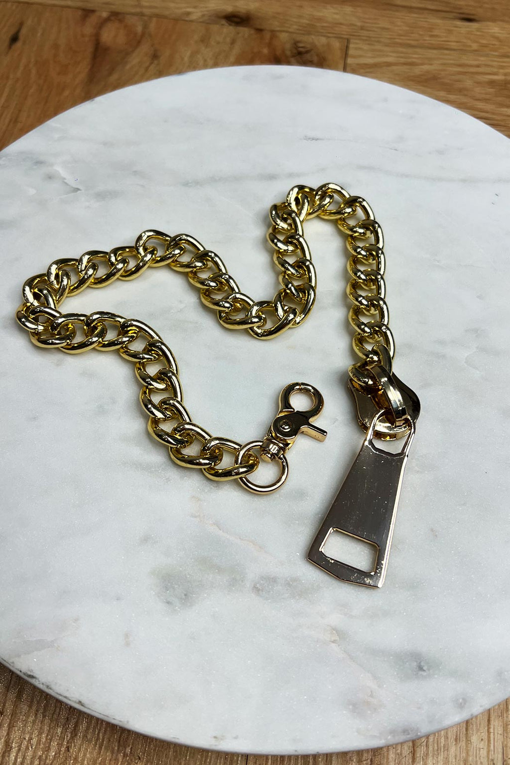 Gold Zip Me Up Necklace