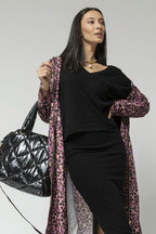 Black Ava V Neck Jumper