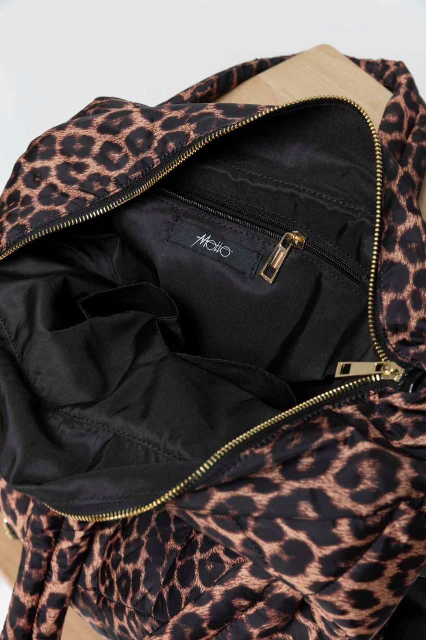 Brown Animal Quilted Tote Bag - FINAL SALE