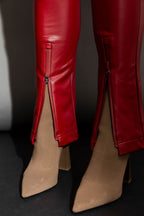 Red Coated Zip Miracle Pant