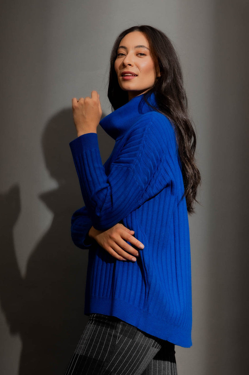 Cobalt Cowl Neck Jumper Cobalt S/M
