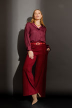 Red Check Pintuck Culotte Red Check