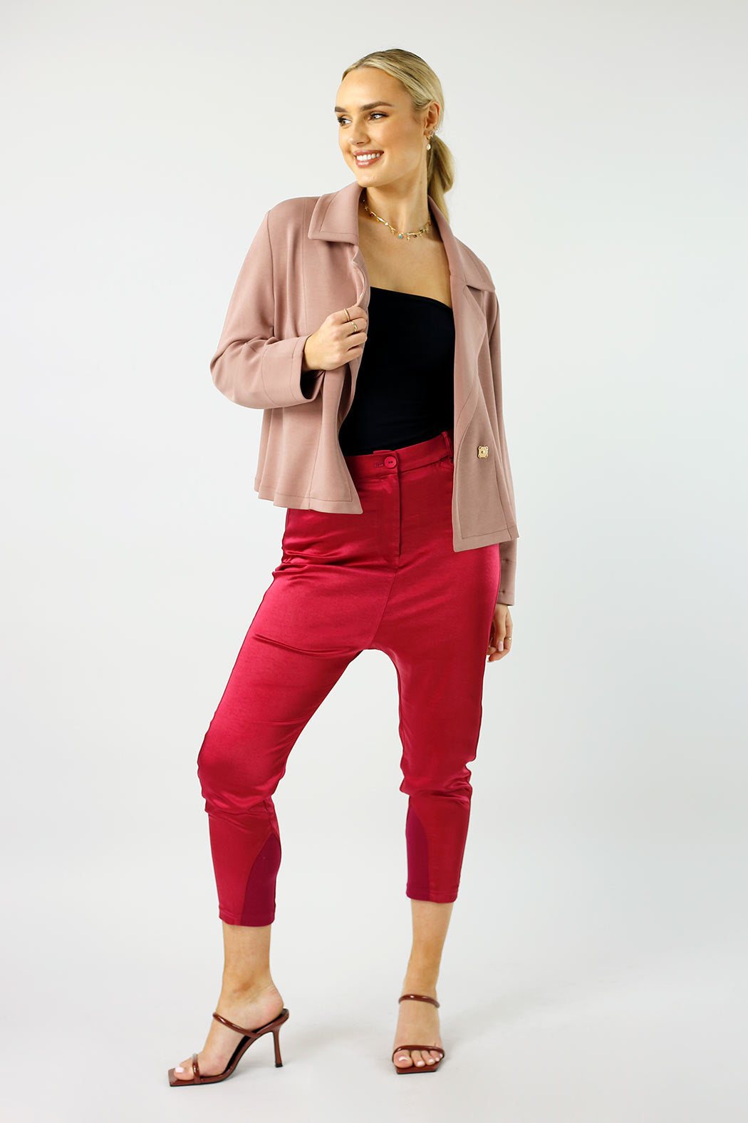 Red Satin Droppie - NT