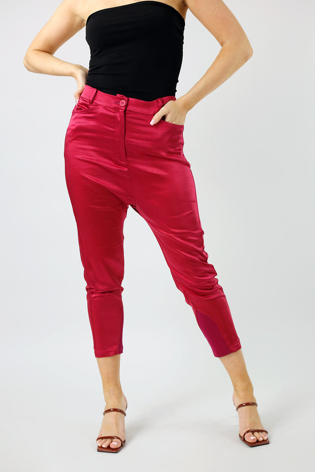 Red Satin Droppie - NT