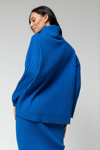 Cobalt Cowl Neck Jumper