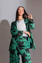 Green/black Summer Blazer