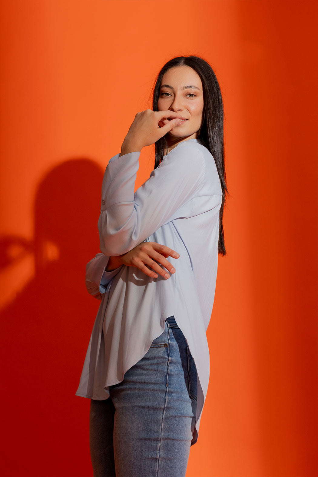 Pale Blue Blogger Shirt