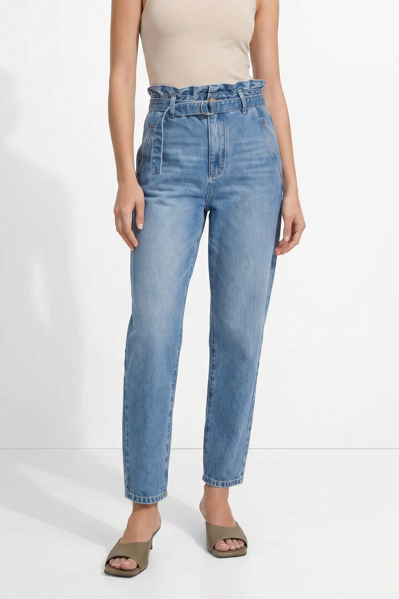 Mid Denim Paperbag Jean