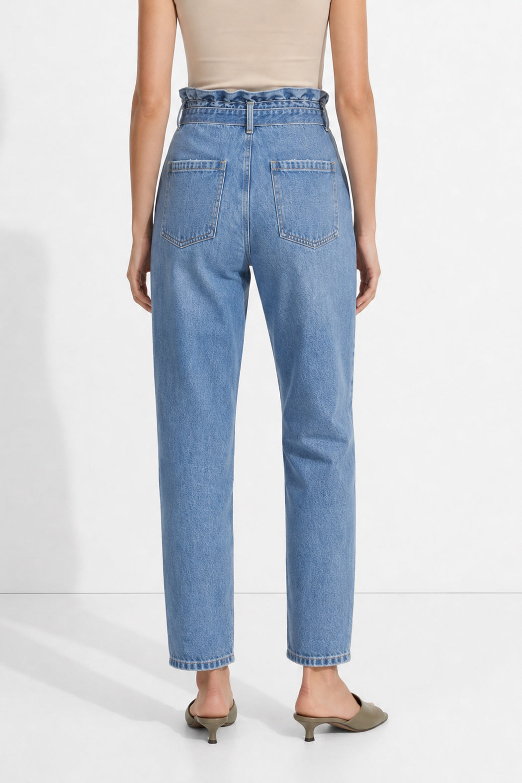 Mid Denim Paperbag Jean