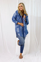 Chambray Patchwork Denim Shacket - FINAL SALE