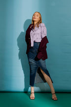 Lilac Balloon Sleeve Shirt