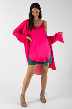 Pink Silky Essential Cami - Final Sale