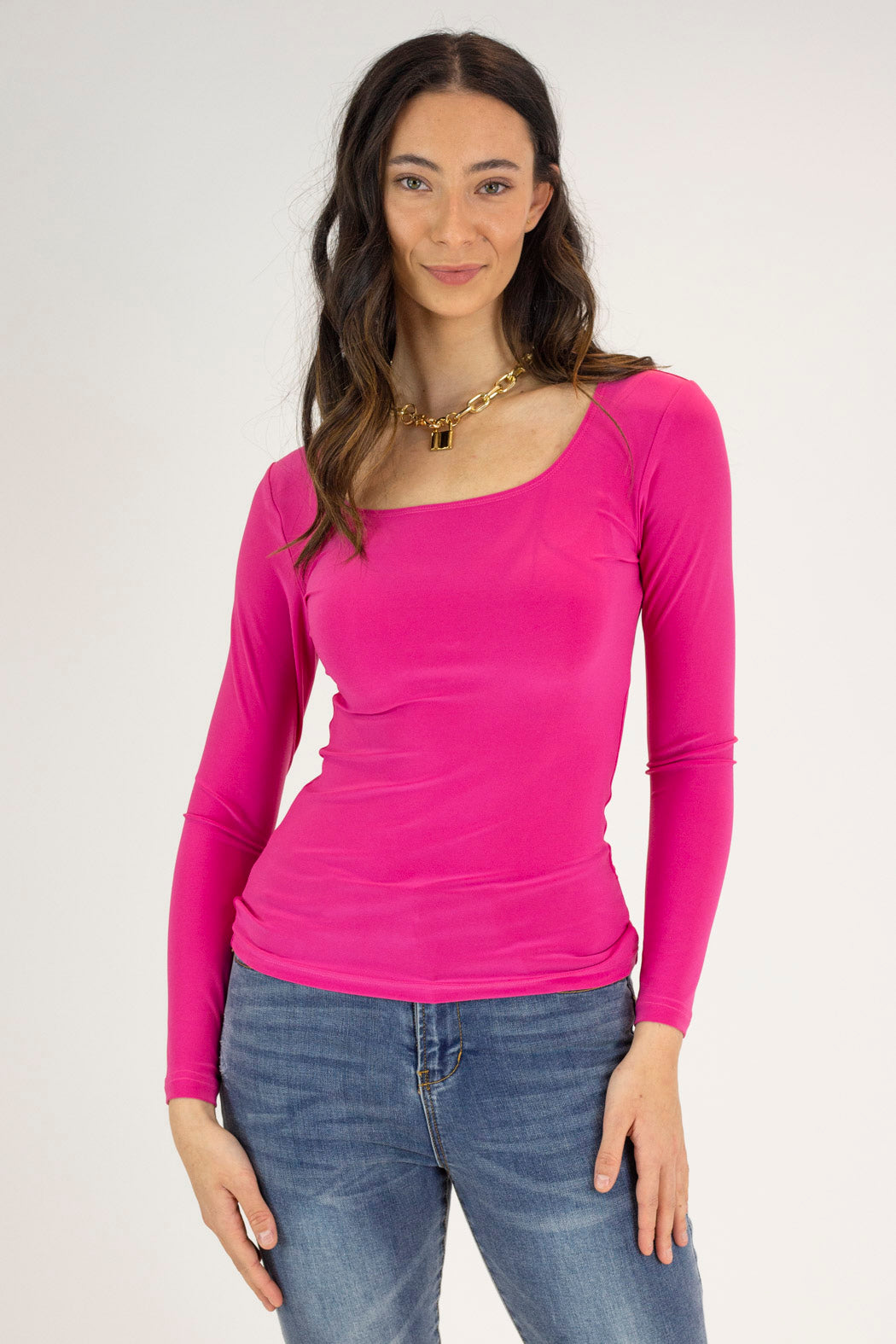 Hot Pink Superior Jersey Top - FINAL SALE