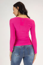 Hot Pink Superior Jersey Top - FINAL SALE