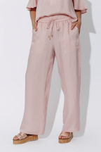 Pink Cupro/Linen Pant