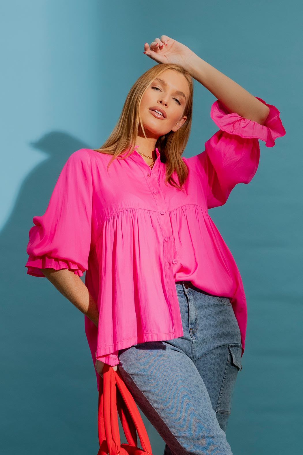 Hot Pink Quinn Shirt