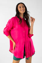 Pink Silky Blake Shirt - Final Sale