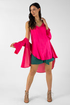 Pink Silky Blake Shirt - Final Sale