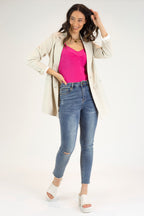 Hot Pink Jersey Princess Cami - Final Sale