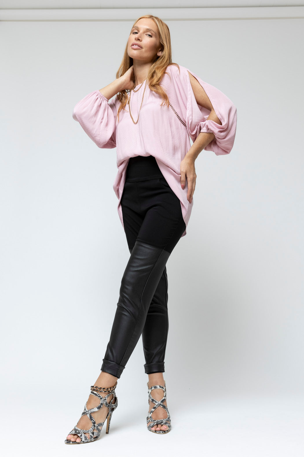 Pink Spot Boho Blouse