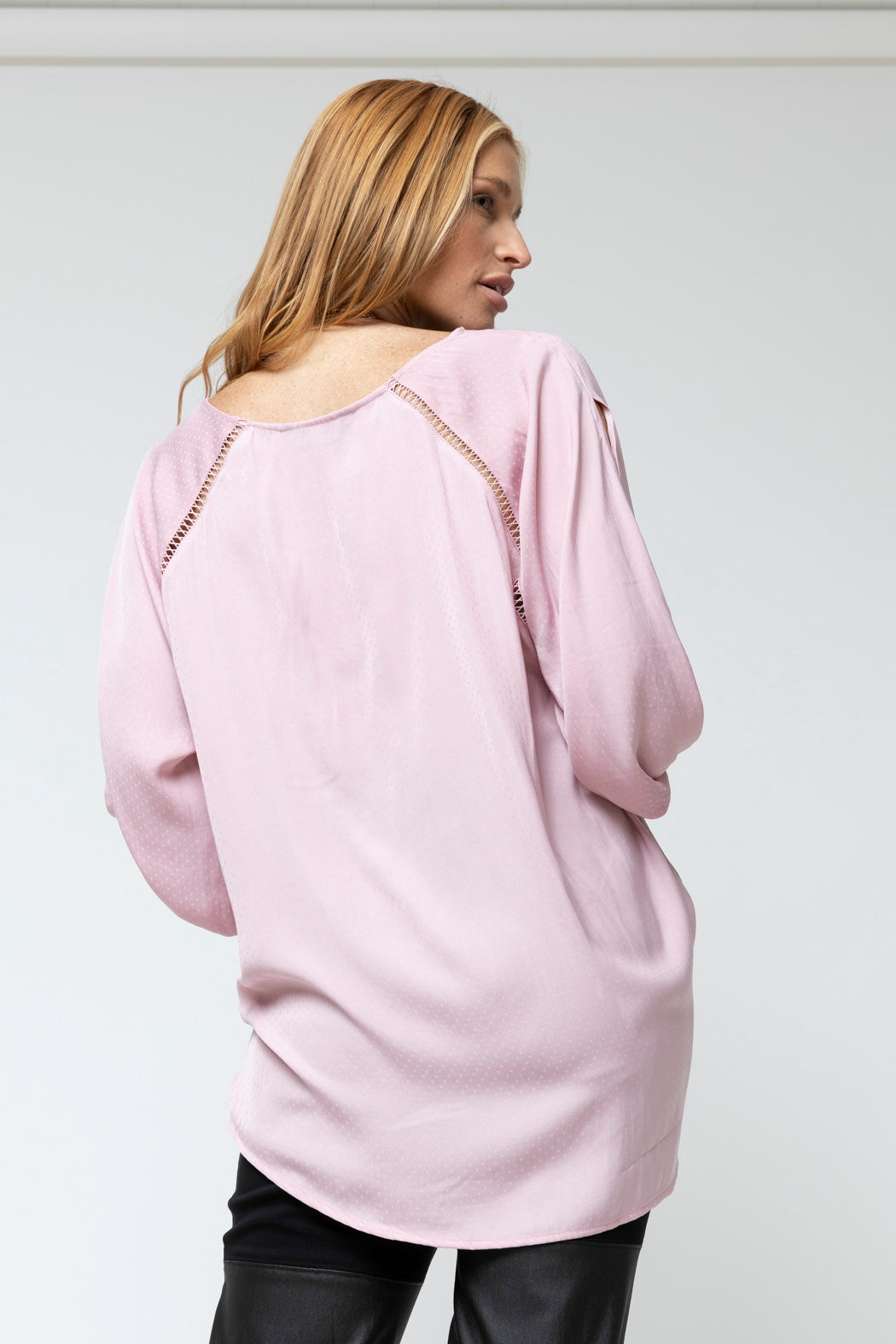 Pink Spot Boho Blouse