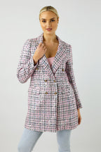 Pink Applique Blazer