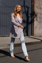 Pink Applique Blazer