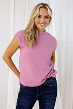 Pink Plush Rib Top - FINAL SALE
