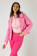 Pink Soft Crop Jacket - FINAL SALE