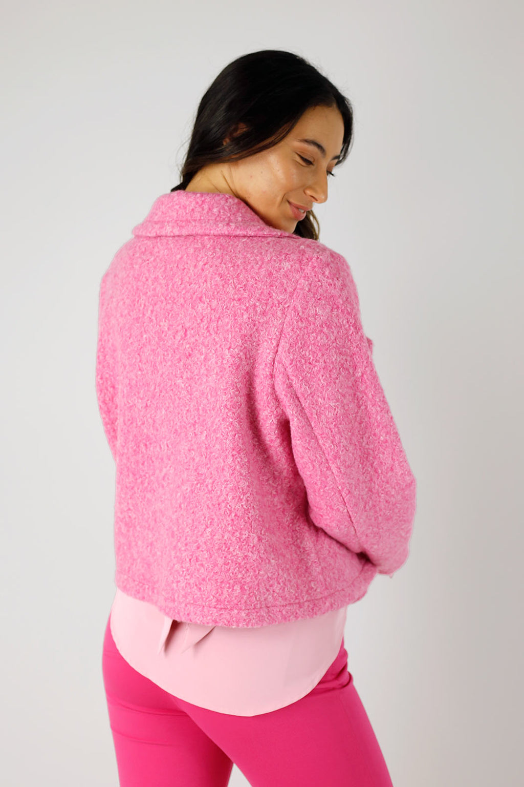Pink Soft Crop Jacket - FINAL SALE