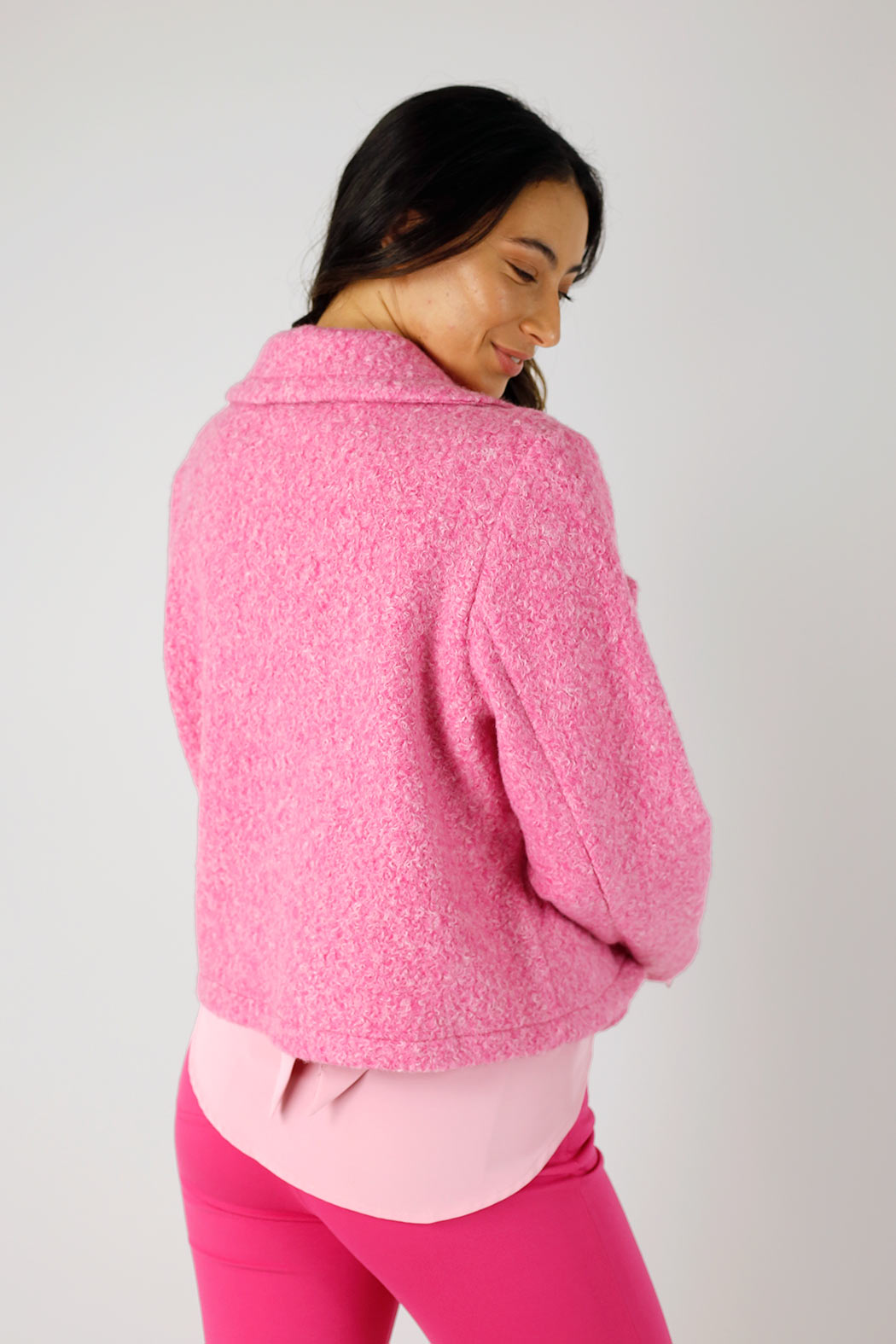 Pink Soft Crop Jacket - FINAL SALE