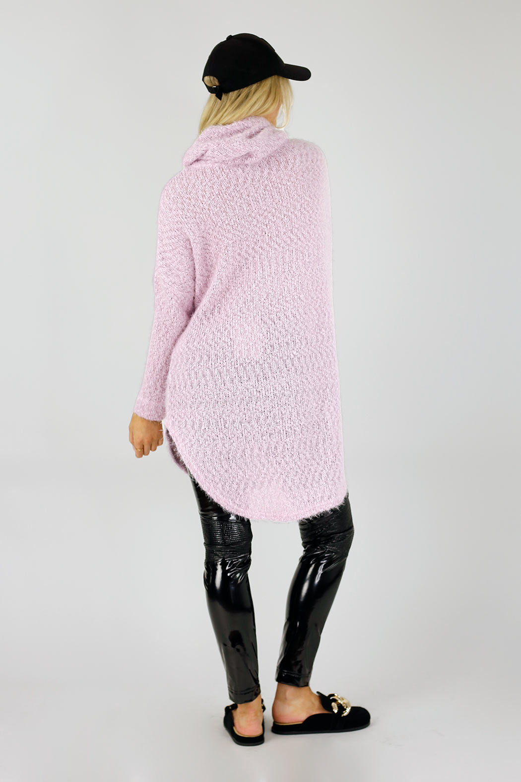 Pink Fluffy Turtle Jumper - FINAL SALE