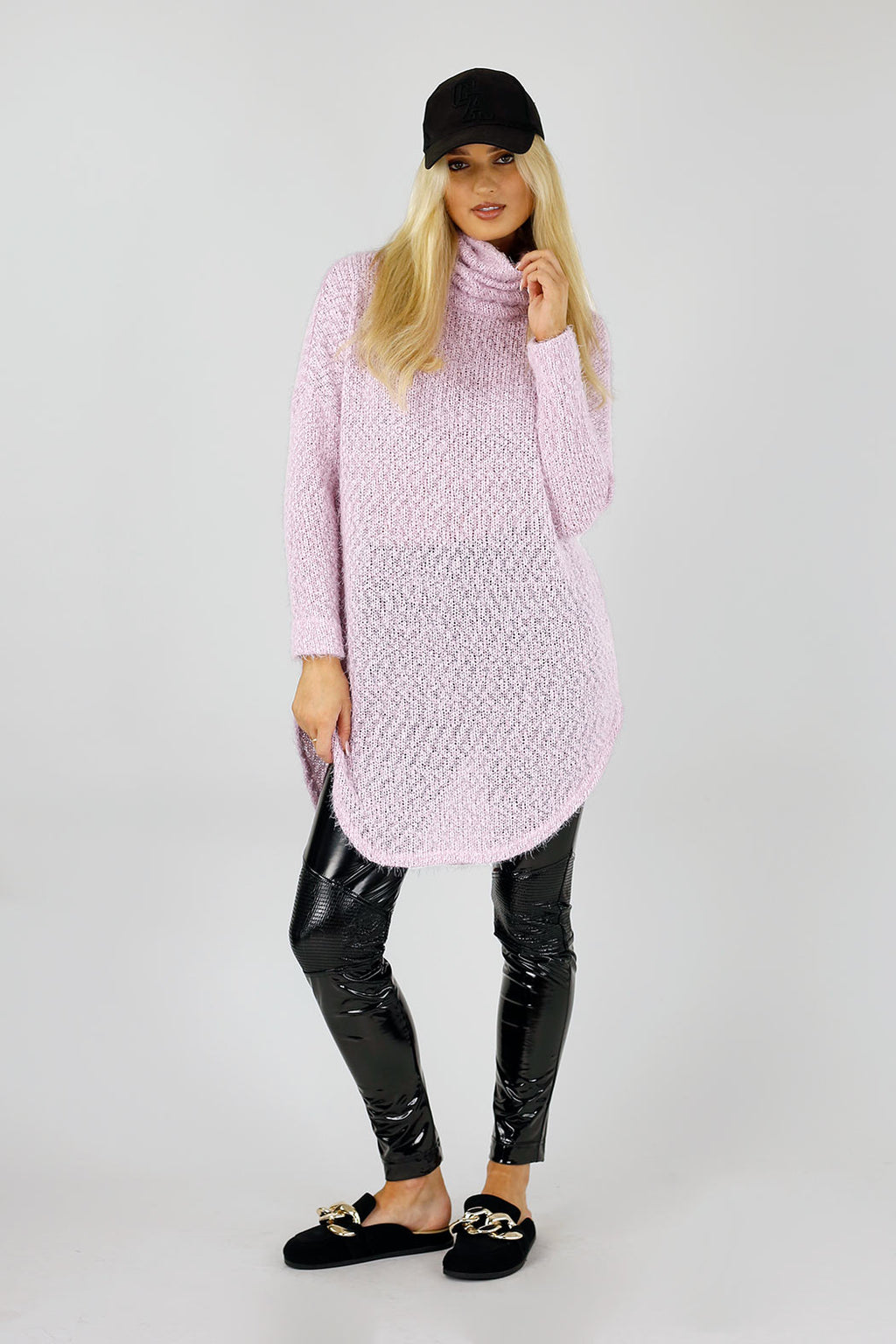 Pink Fluffy Turtle Jumper - FINAL SALE