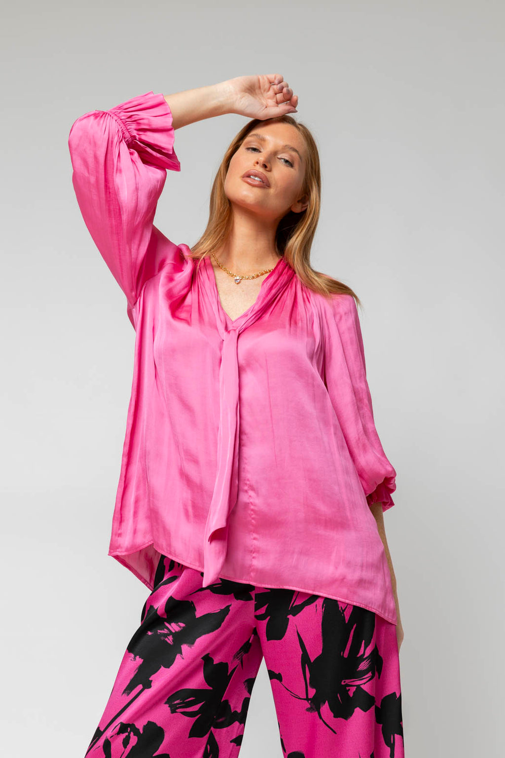 Hot Pink Victoria Blouse