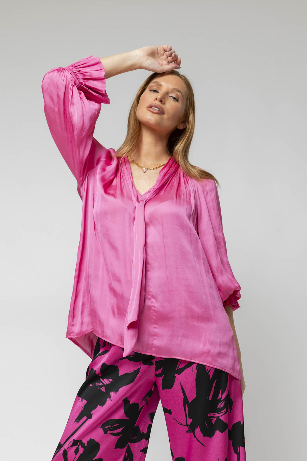 Hot Pink Victoria Blouse