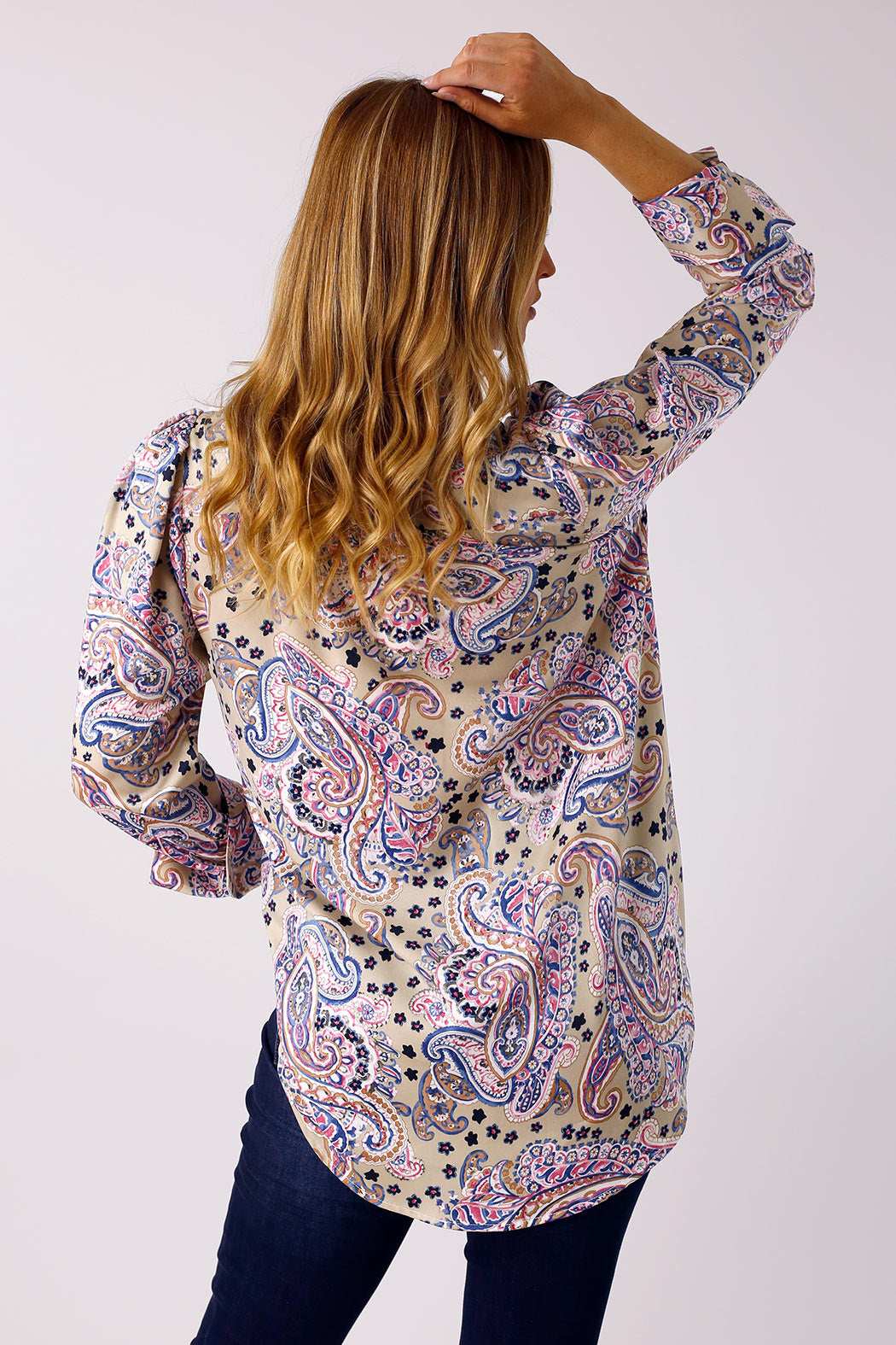 Paisley Silky Statement Blouse - FINAL SALE