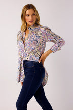 Paisley Silky Statement Blouse - FINAL SALE