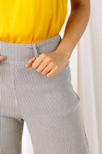 Navy Stripe Bengaline Culotte - SALE