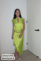 Chartreuse Glow Madrid Blogger Shirt