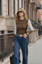 Mocha Tencel Panel Top