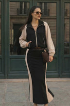 Oatmeal Contrast Miracle Skirt