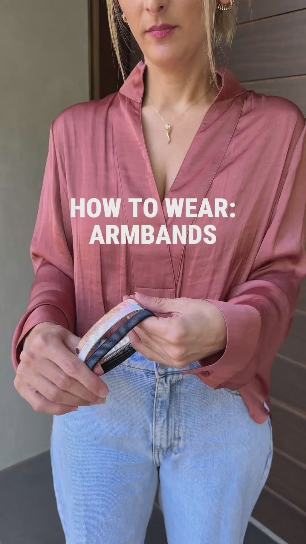 Gold Metal Sleeve Armbands