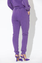 Purple Washed Cotton Lounge Pant