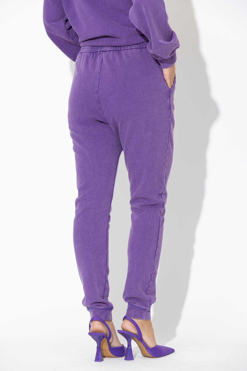 Purple Washed Cotton Lounge Pant
