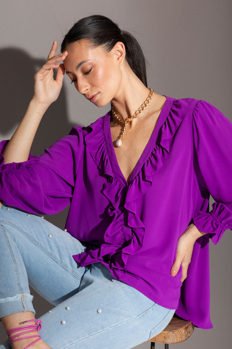 Purple Victoria Blouse