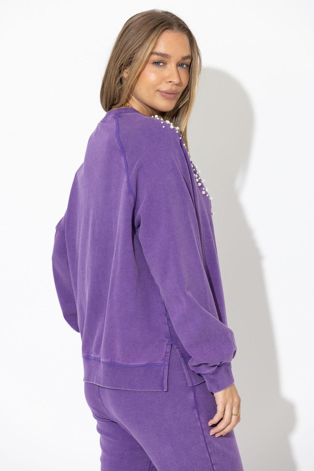 Purple Washed Cotton Tarot Jumper