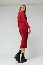 Red Knit Dress - Sale