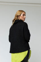 Black Fluffy Love Jumper