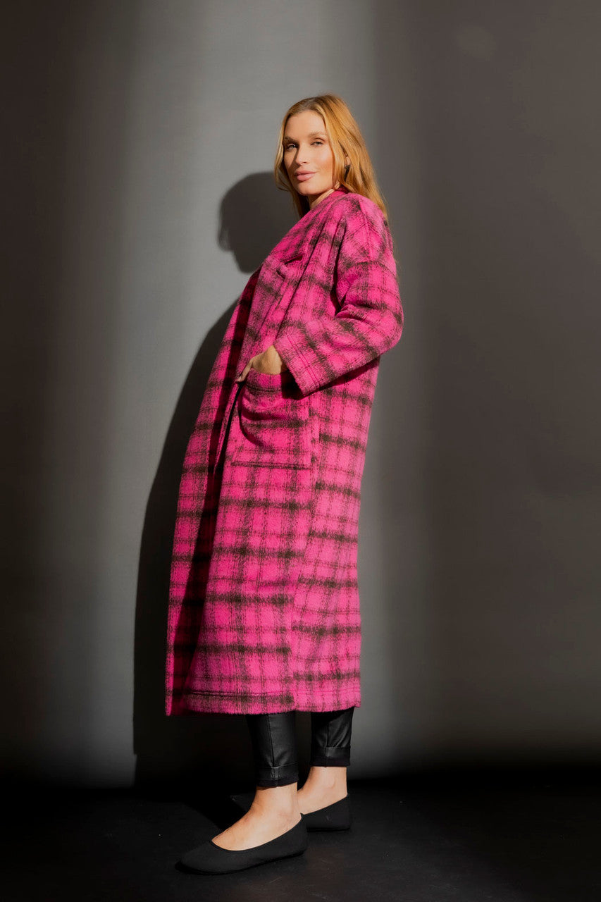Pink Cocoon Coat